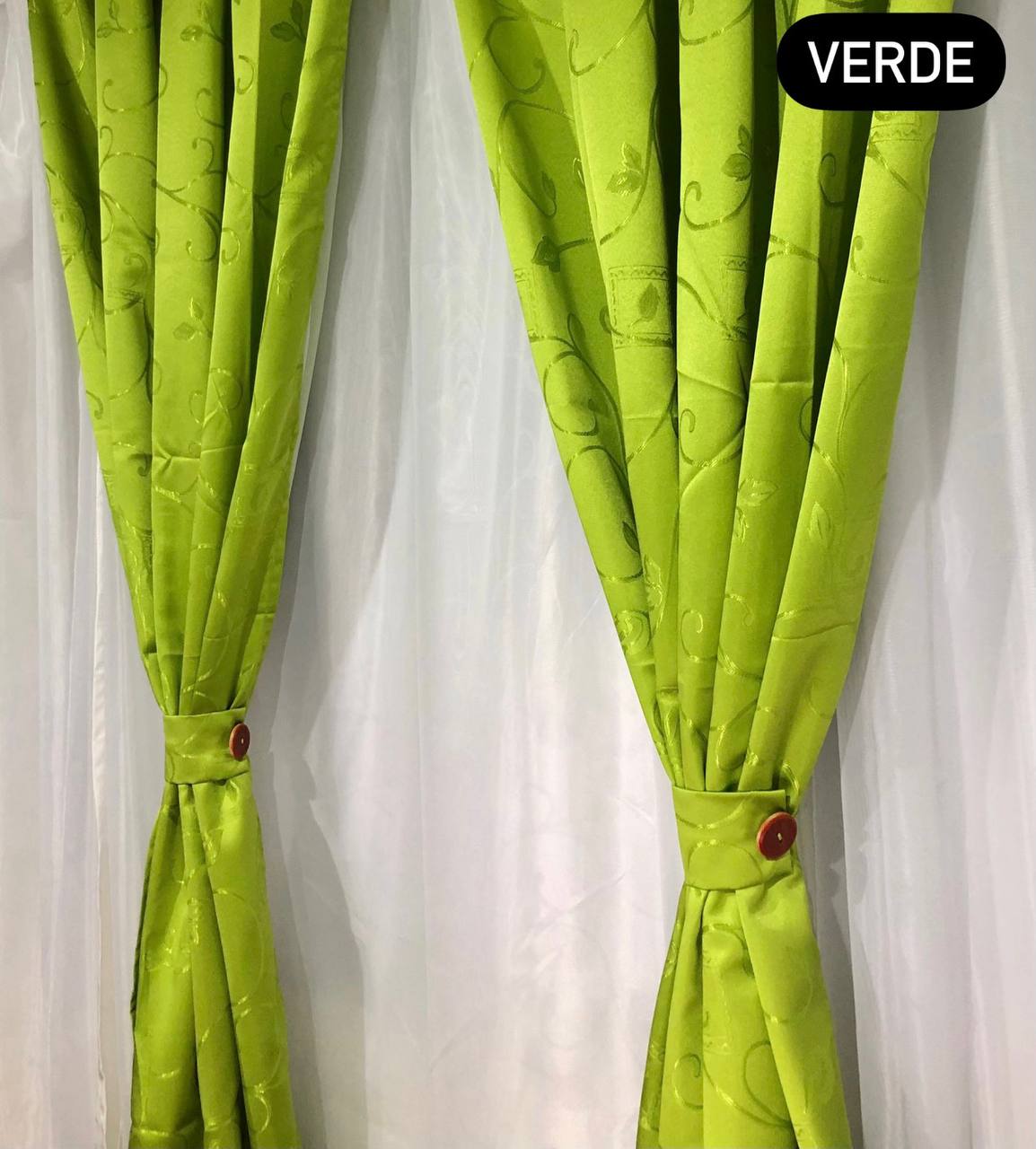 Miniatura 7 de Cortina Jaquard Vinotinto De 280cm